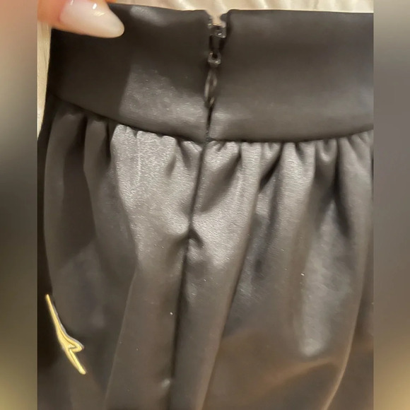 Designer inspired Alya Rib Long Sleeve Bodysuit & Blue Rain Patchwork Skit - Picture 7 of 8